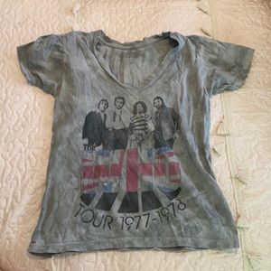 Classic rock The Who logo washed tee